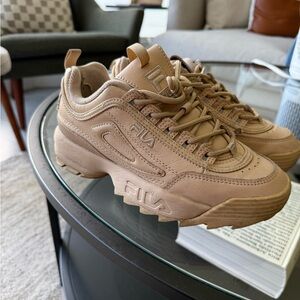 Fila Beige Chunky Sneakers